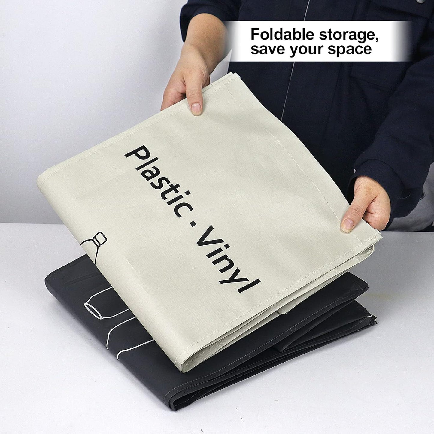 Recycling Bin, Separate Large Recycle Bins for Kitchen - Indoor Home Trash Bin, Recyclable Waste