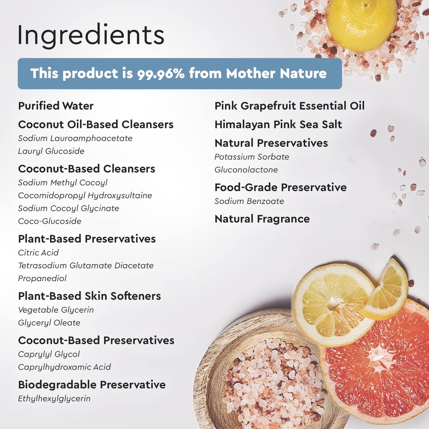 Puracy Body Wash, Natural Body Wash, 98.6% Pure Plant Ingredients, Moisturizing Shower Gel for