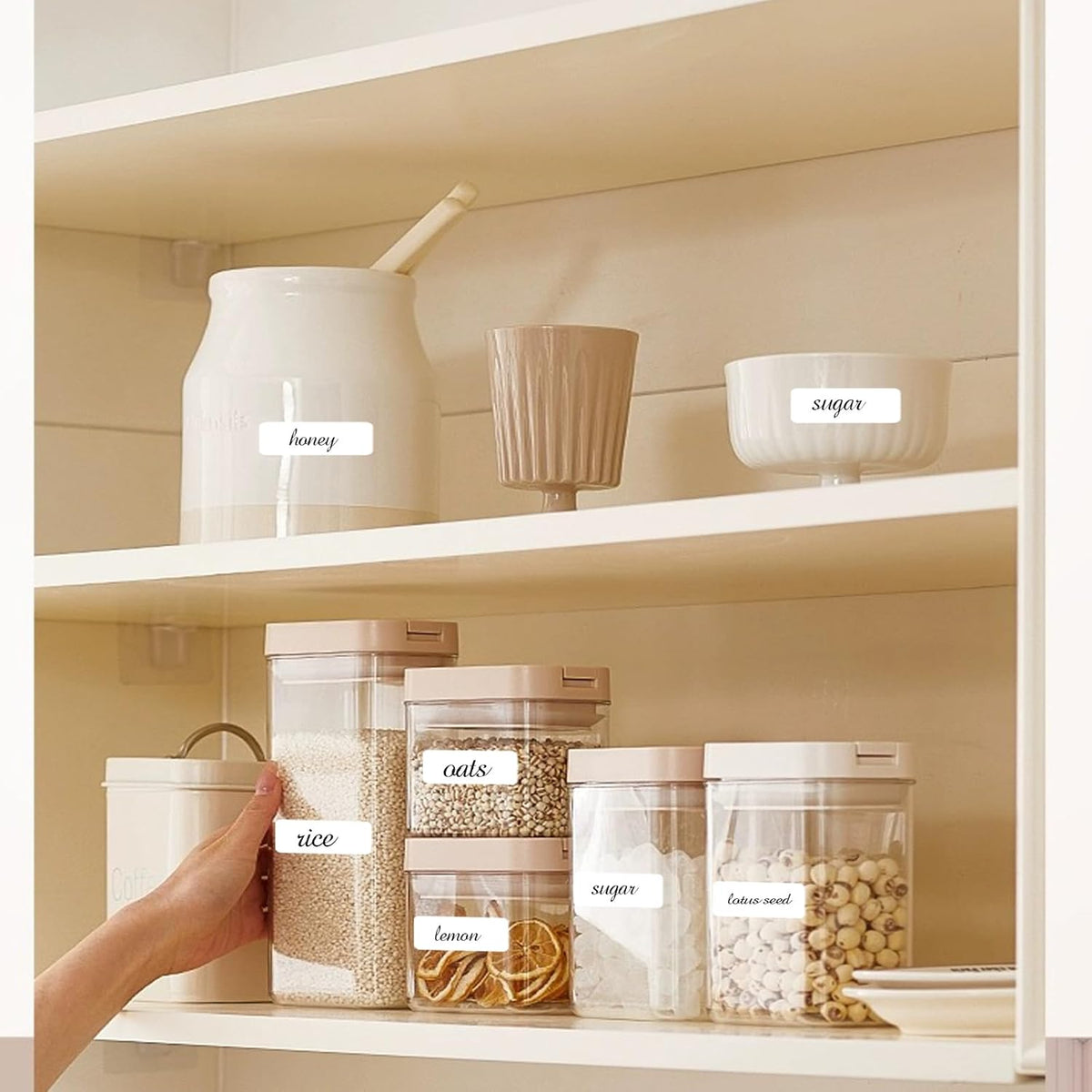 Blank Removable Labels, 1x3 Inch White Freezer Labels for Food Containers, Freezer Label to Write