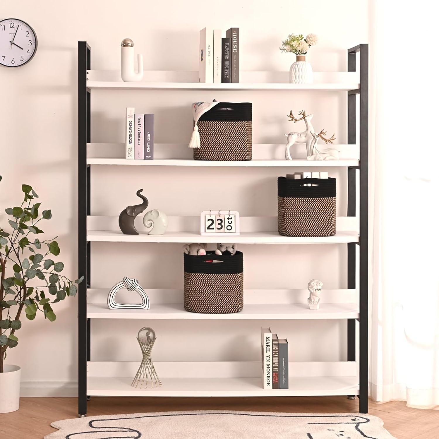 11 Inch Cube Storage Bins, Storage Cube Organizer Bins, Woven Cotton Rope Baskets for Storage