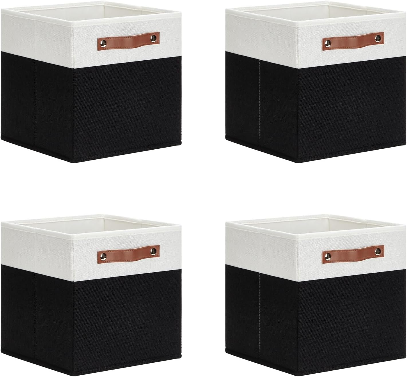 DULLEMELO Storage Cubes 11 inch,Cube Storage Bins with Handles for Organizing,Fabric Storage