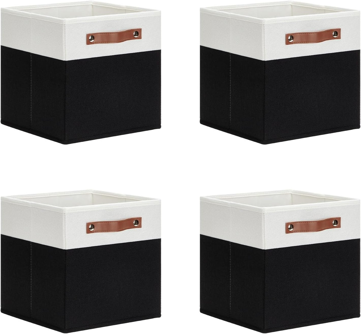 DULLEMELO Storage Cubes 11 inch,Cube Storage Bins with Handles for Organizing,Fabric Storage