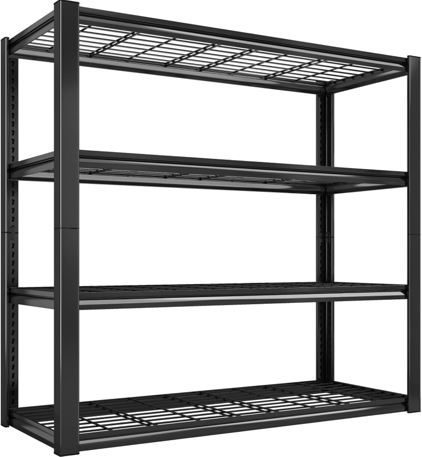 REIBII 40" W Garage Shelving 2240 LBS Storage Shelves Adjustable Metal Shelving Heavy Duty 4 Tier