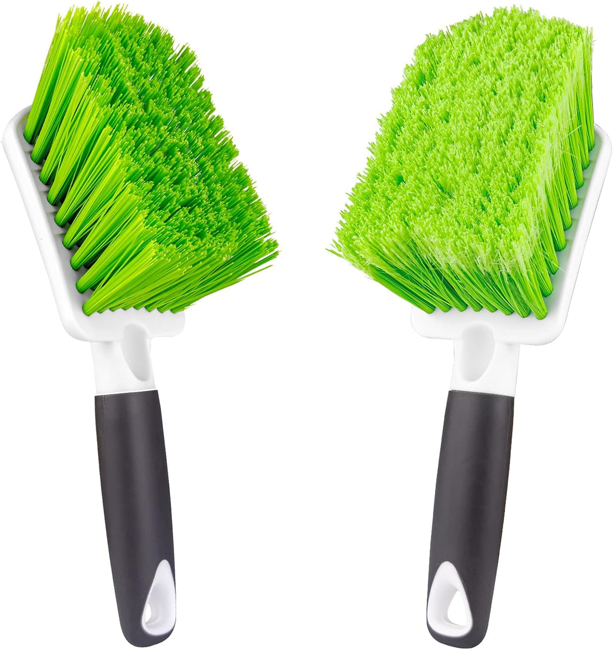 ITTAHO 2 Pack Car Wash Brush, Tire Brush for Cleaning Tires, Soft & Stiff Bristle Wheel Cleaner