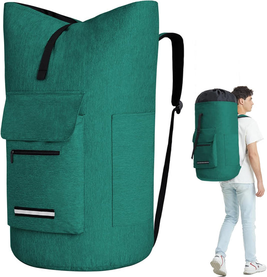 Laundry Backpack with Shoulder Straps，Laundry Bag Extra Large 115L，Laundry Backpack Heavy Duty with