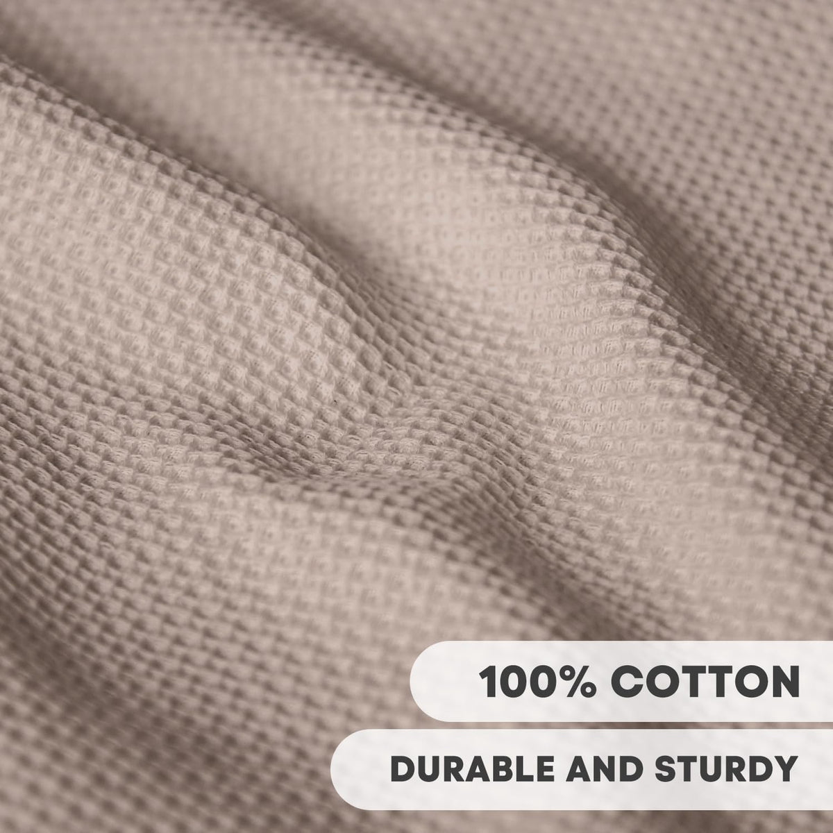Artoid Mode 100% Cotton Brown Waffle Weave Kitchen Dish Cloths, 12x12 Inch Ultra Soft Absorbent