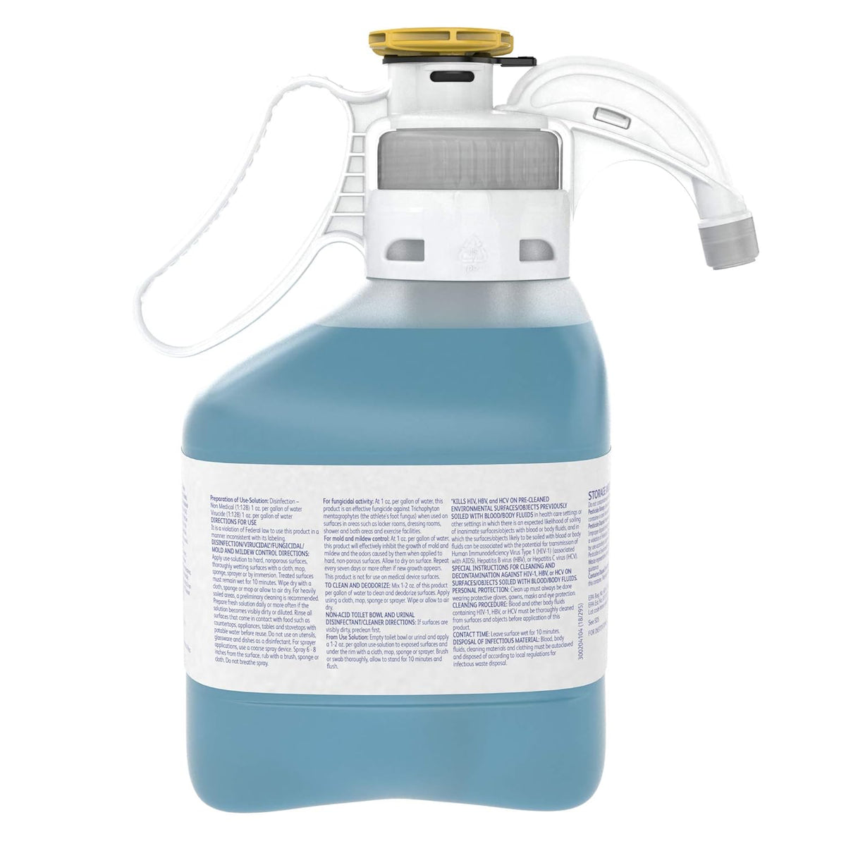 Diversey Crew Non-Acid Bowl And Bathroom Disinfectant Cleaner, Floral, 47.3 Oz, 2/carton