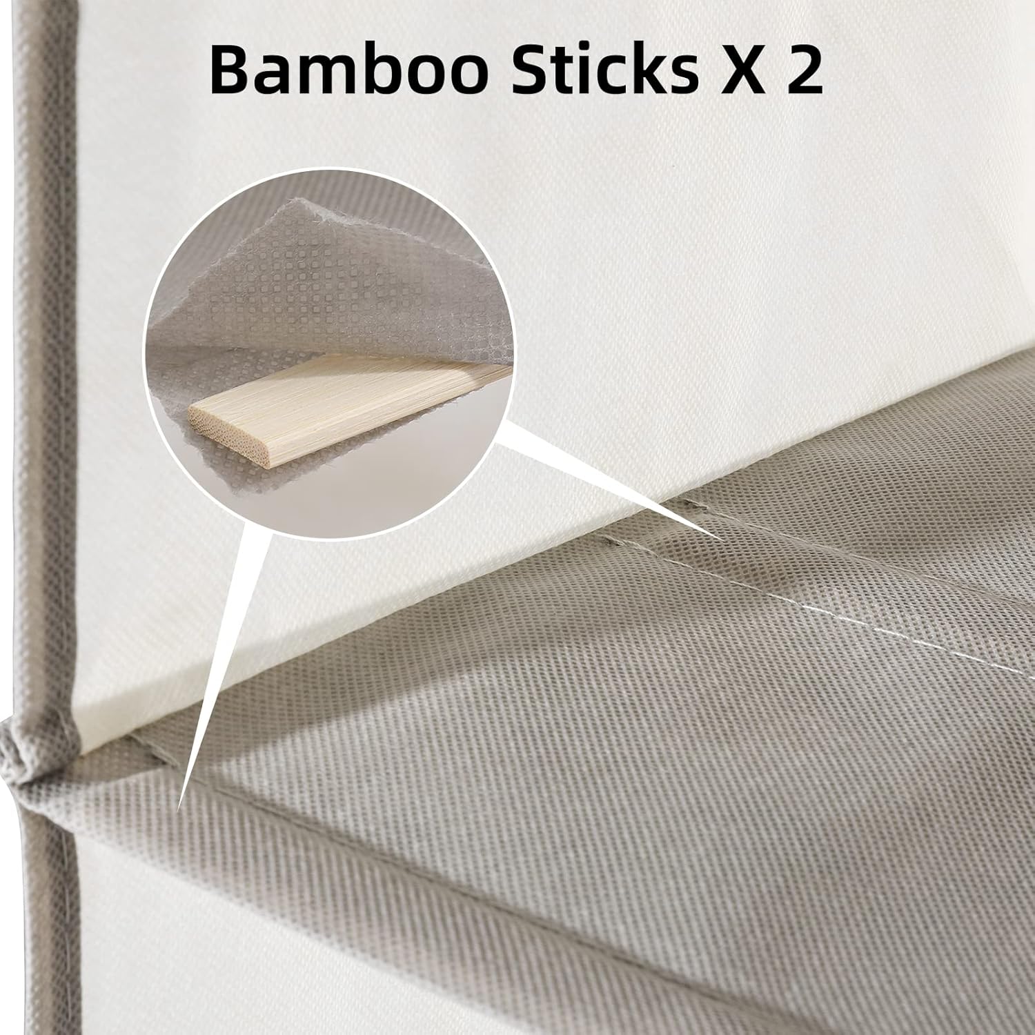 2 Packs Hanging Closet Organizer Storage, 6-Shelf Hanging Shelves Clothes Organizer and Storage