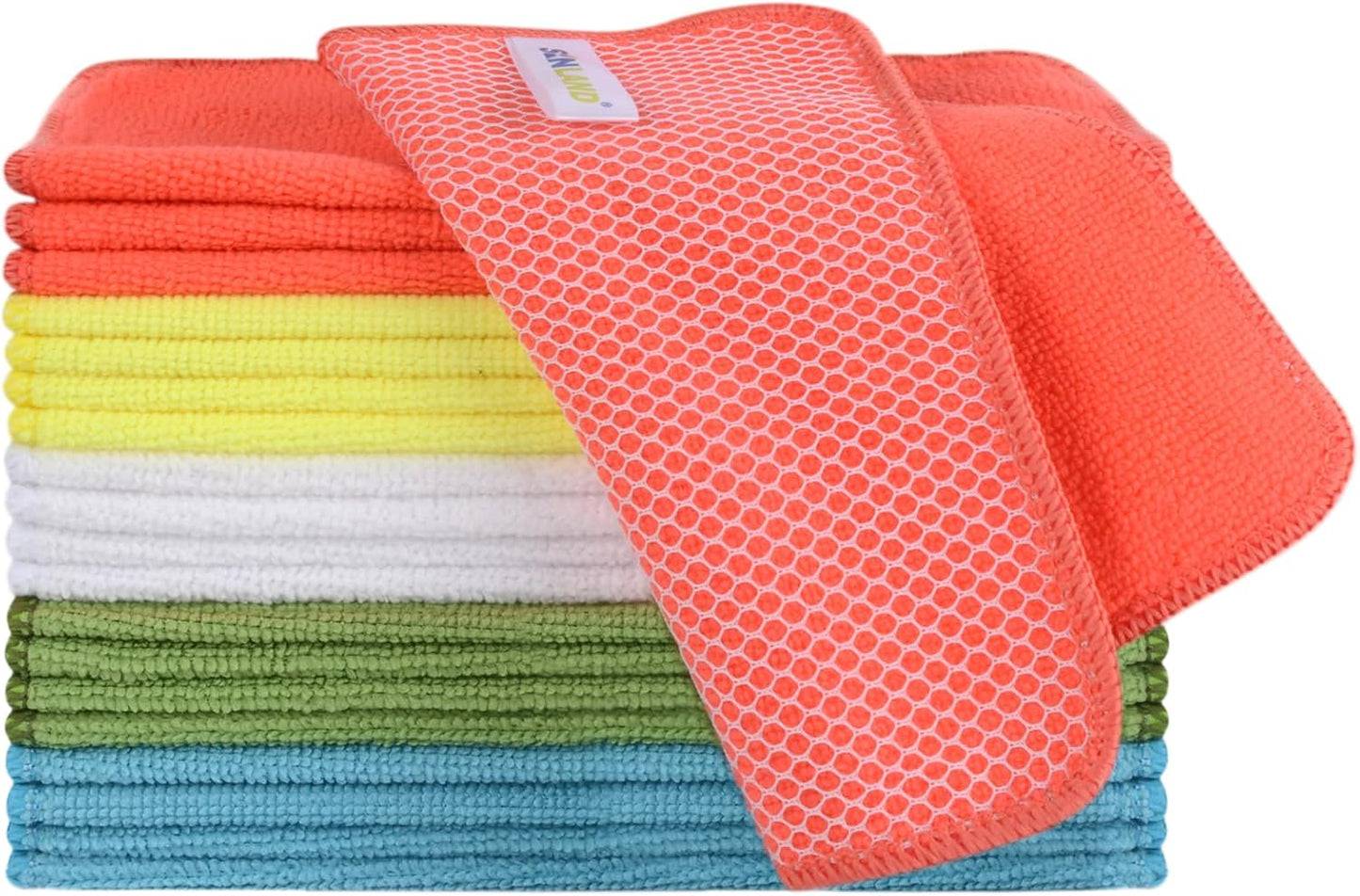 SINLAND Microfiber Dish Cloth for Washing Dishes Dish Rags Best Kitchen Washcloth Cleaning Cloths