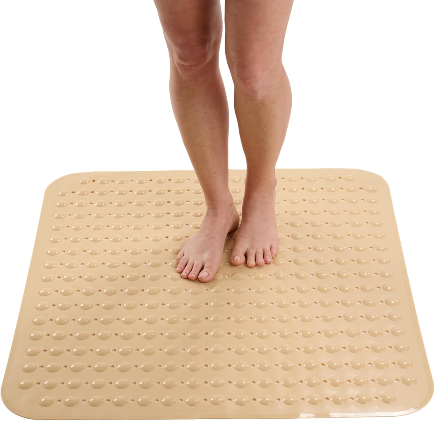 ENKOSI Extra Large Square Non Slip Shower Mat - 31 x 31-inch XL Bathroom Shower Mat - Square Shower