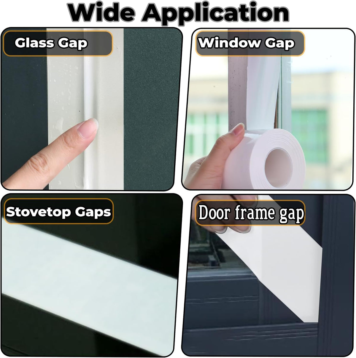 Window Insulation for Winter Weather Sealing Tape 2 Inch x 50 Yards Weather Stripping Residue Free