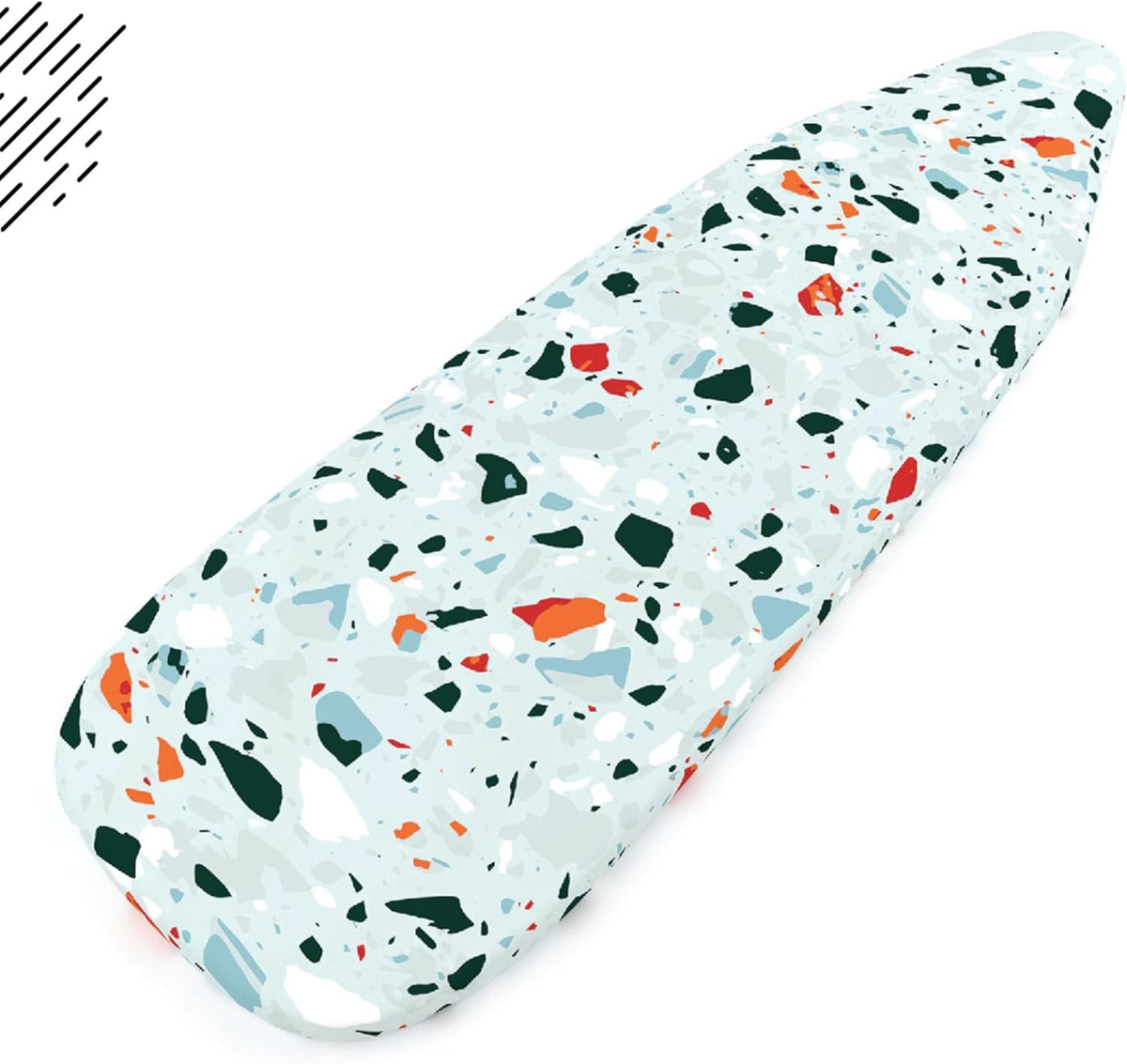 Encasa XO Ironing Board Cover and Pad - Thick 4mm Felt, Heat & Scorch-Resistant, Fits Medium Boards