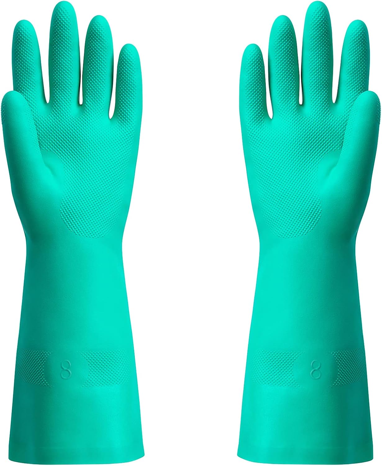 ThxToms Chemical Resistant Nitrile Gloves, Resist Household Acid, Alkali, Solvent and Oil, Latex