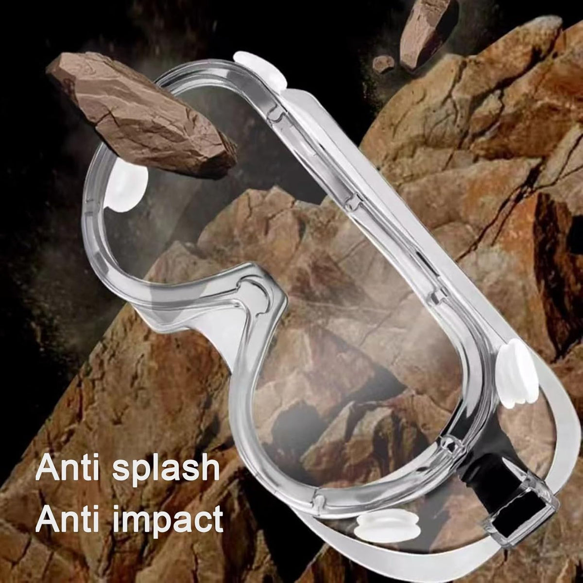 Safety Goggles 6 Pack - Anti-Fog Protective Safety Glasses - Clear Lens Adjustable Soft Lightweight