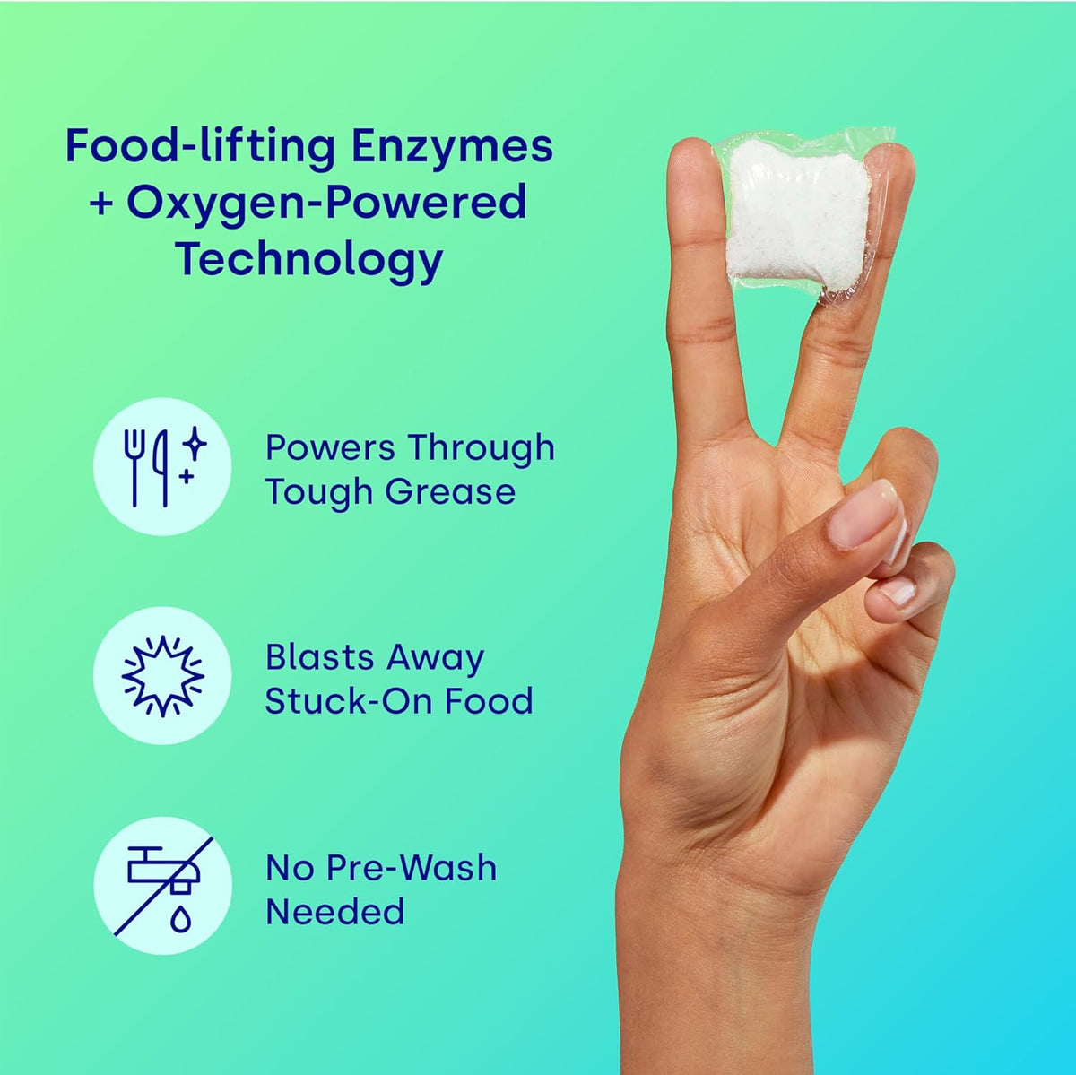 Dropps UltraWash Dishwasher Pods, Unscented (120 Count) - Biobased Power Deep Clean Dishwasher