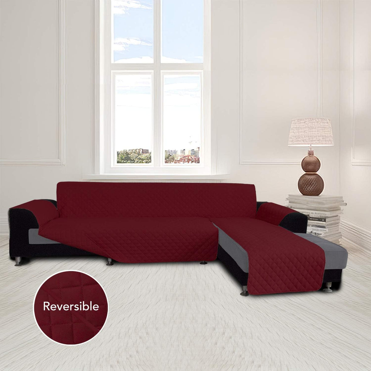 Easy-Going Sofa Slipcover L Shape Sofa Cover Sectional Couch Cover Furniture Protector Mat for Pets