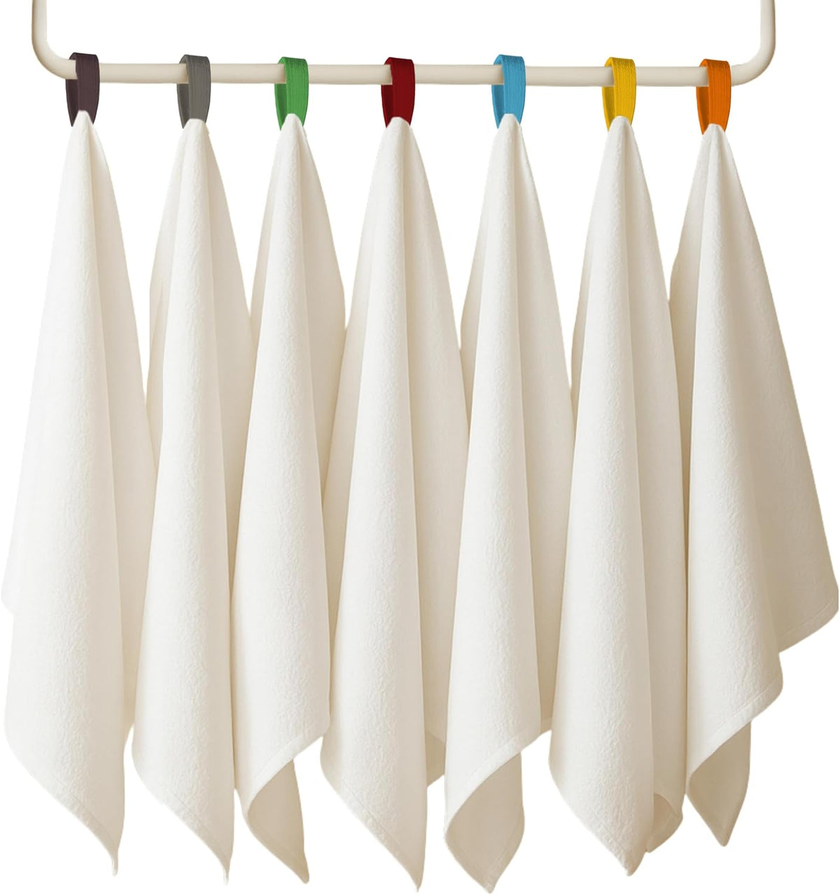 7-Pack Flat Flour Sack Towels – 100% Cotton Kitchen Dish & Tea Towels for Crafting, Embroidery