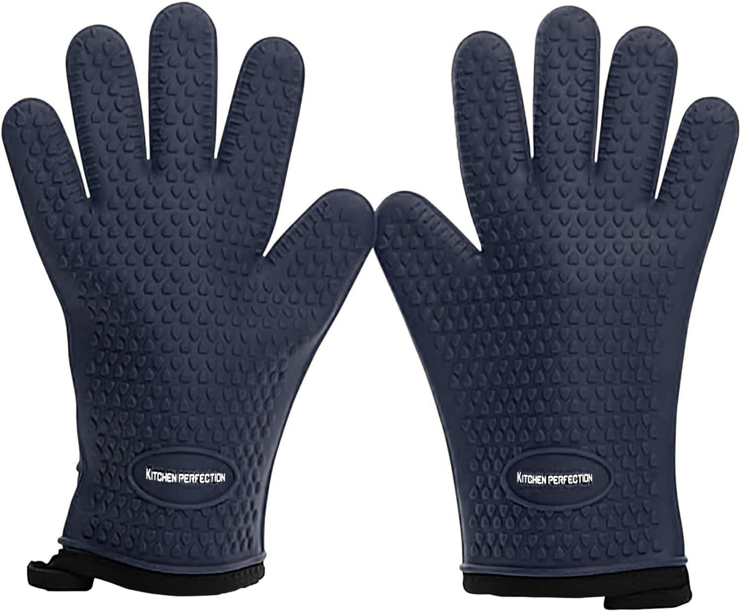 KITCHEN PERFECTION S Silicone Smoker Oven Gloves -Extreme Heat Resistant BBQ Gloves -Handle Hot