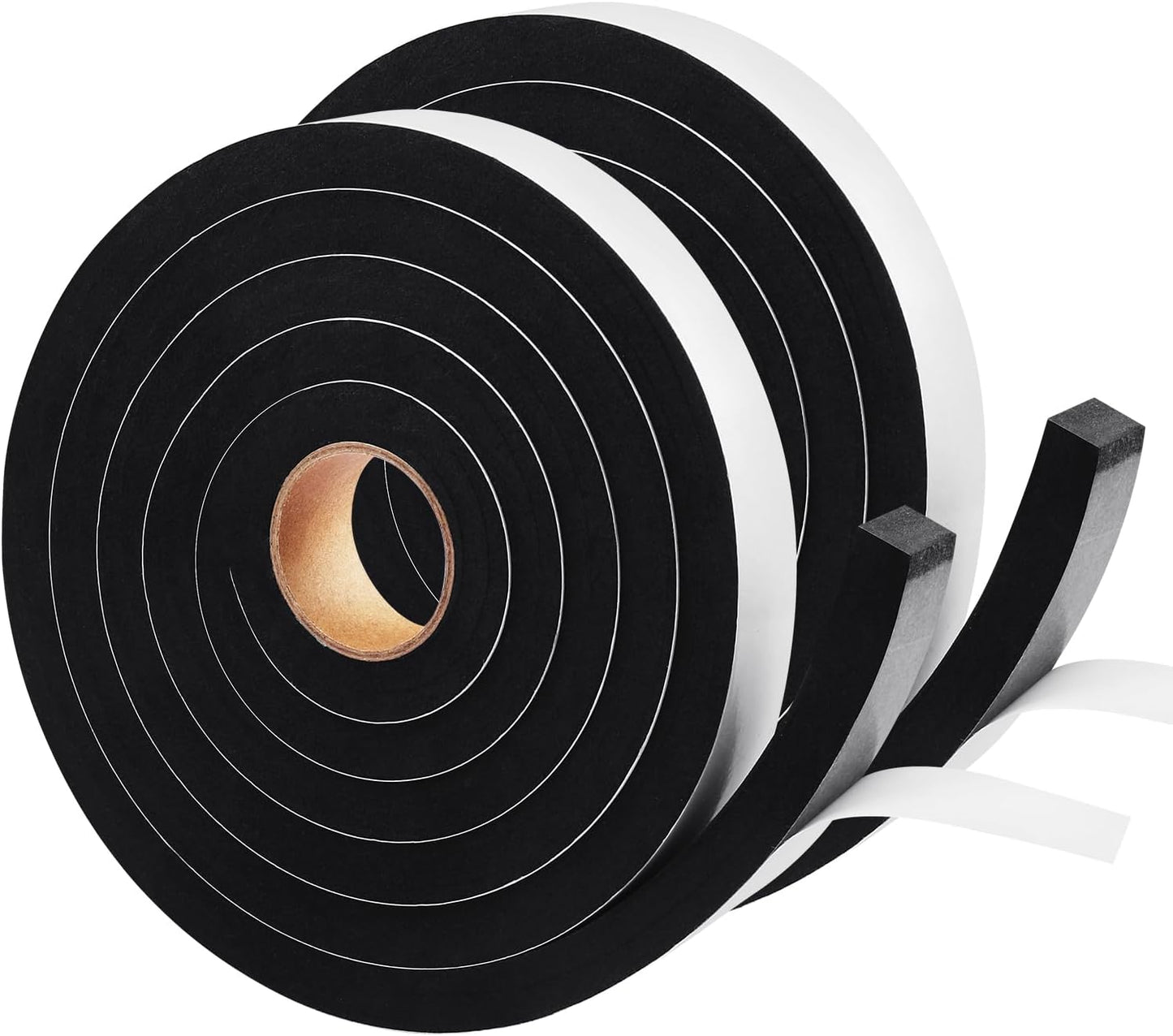 Seal Foam Tape, 2 Rolls 1/2 Inch W x 1/2 Inch T Weather Stripping for Door and Window,High Density