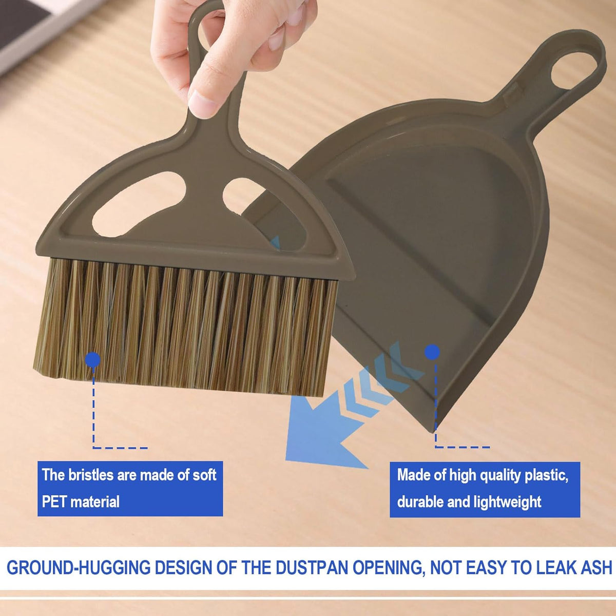 Mini Broom and Dustpan Set Hand Broom with Dustpan Portable Housekeeping Cleaning Tools for