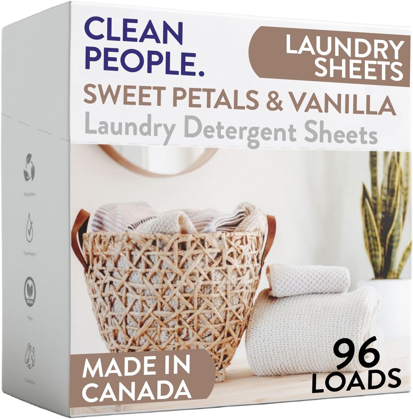 The Clean People Laundry Detergent Sheets - Laundry Soap - Ultra Concentrated, Recyclable
