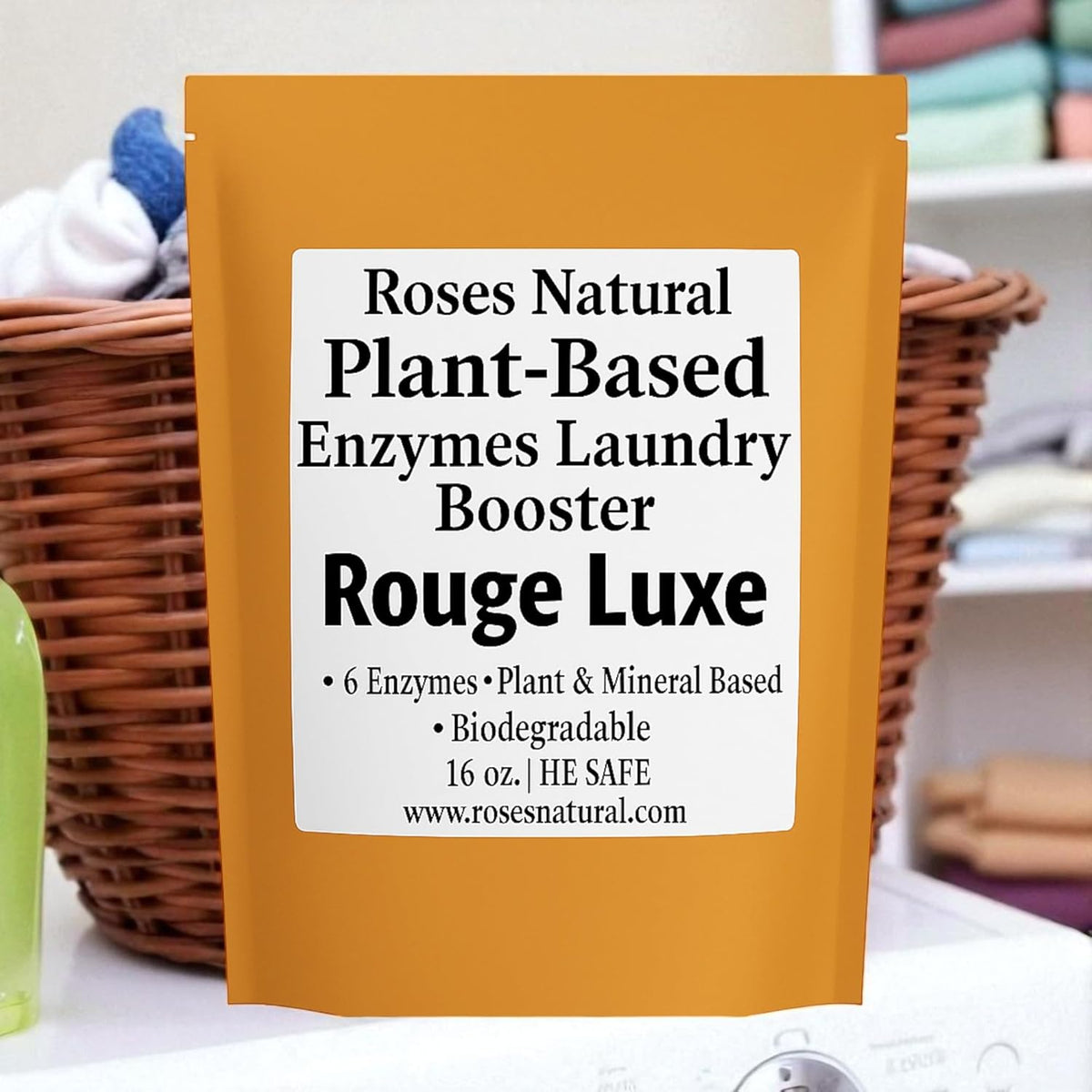 Natural Enzyme Laundry Booster – Rouge Luxe | 6 Enzymes | Deep Clean System | Luxury Amber & Musk