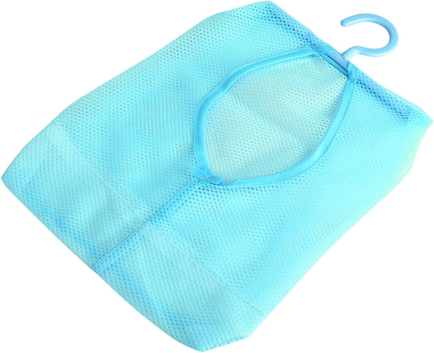 Clothespin Bag, Multi Purpose Hanging Mesh Storage Bag Clothespin Bag with Hanger for Socks