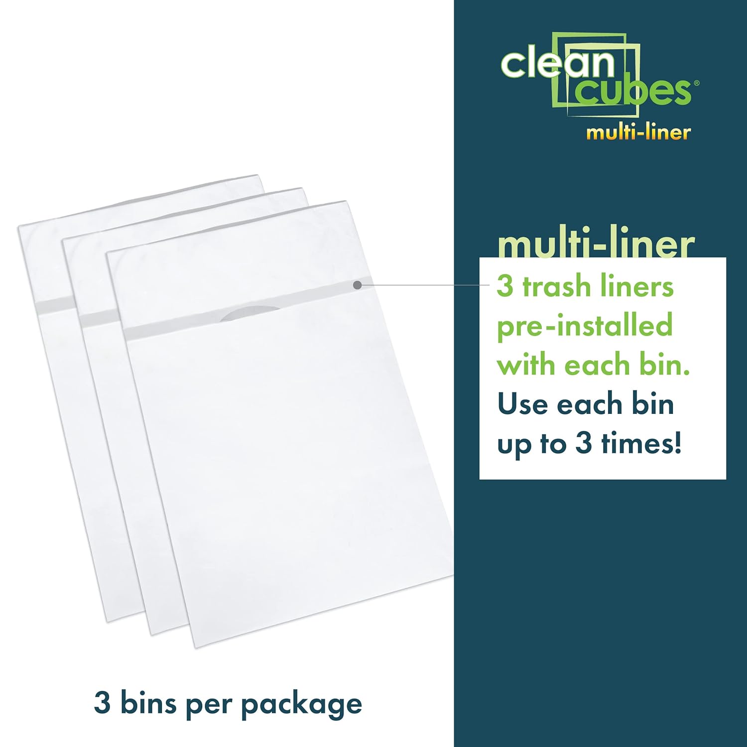 30 Gallon Disposable Pop-Up Trash Cans (3-Pack, Multi-Liner) with Fitted Bags – Foldable Garbage &