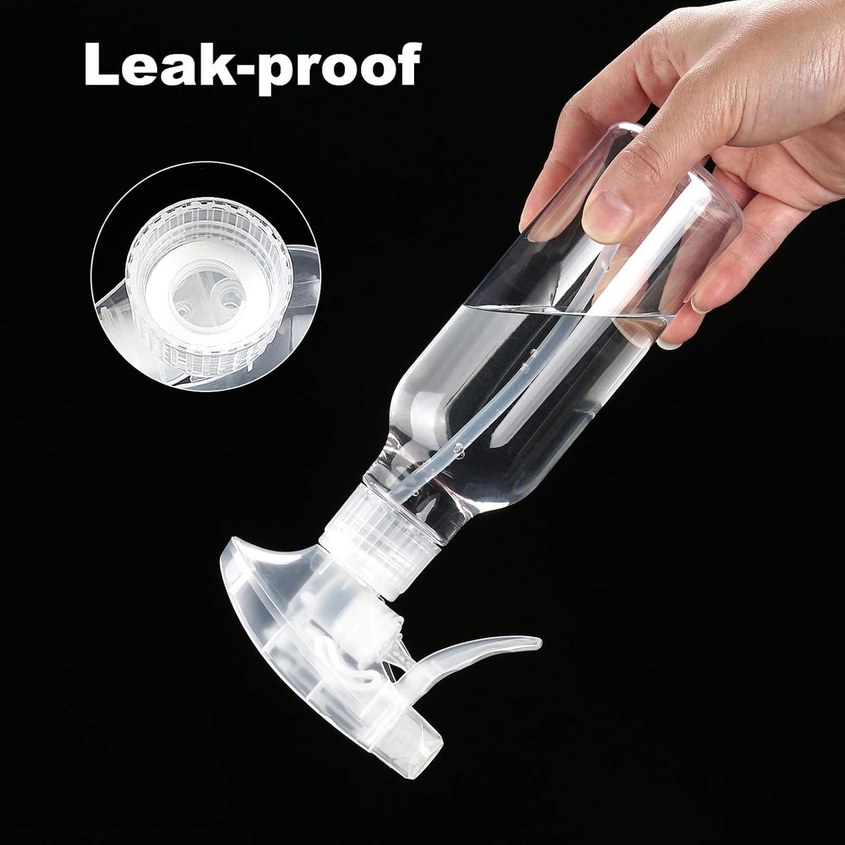 Cosywell Plastic Spray Bottles 8.8oz/260ml 2 Pack Empty Spray Bottle for Cleaning Mist/Stream Heavy