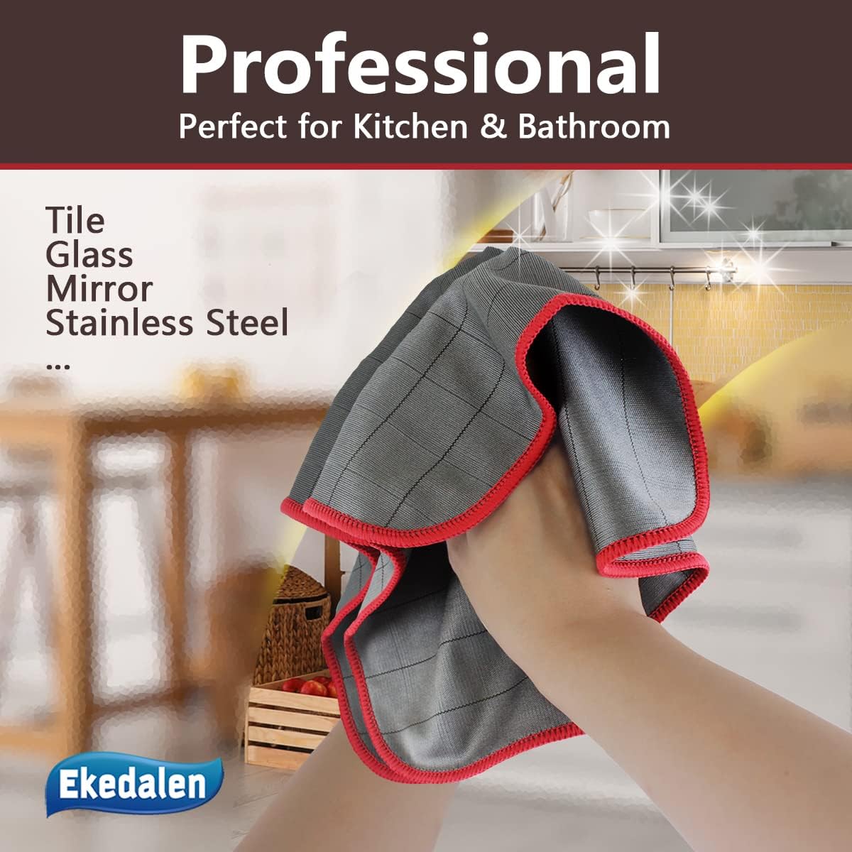 Microfiber Cleaning Cloth Lint Free Glass Cleaner Window Polishing Streak Free Miracle Easy Clean