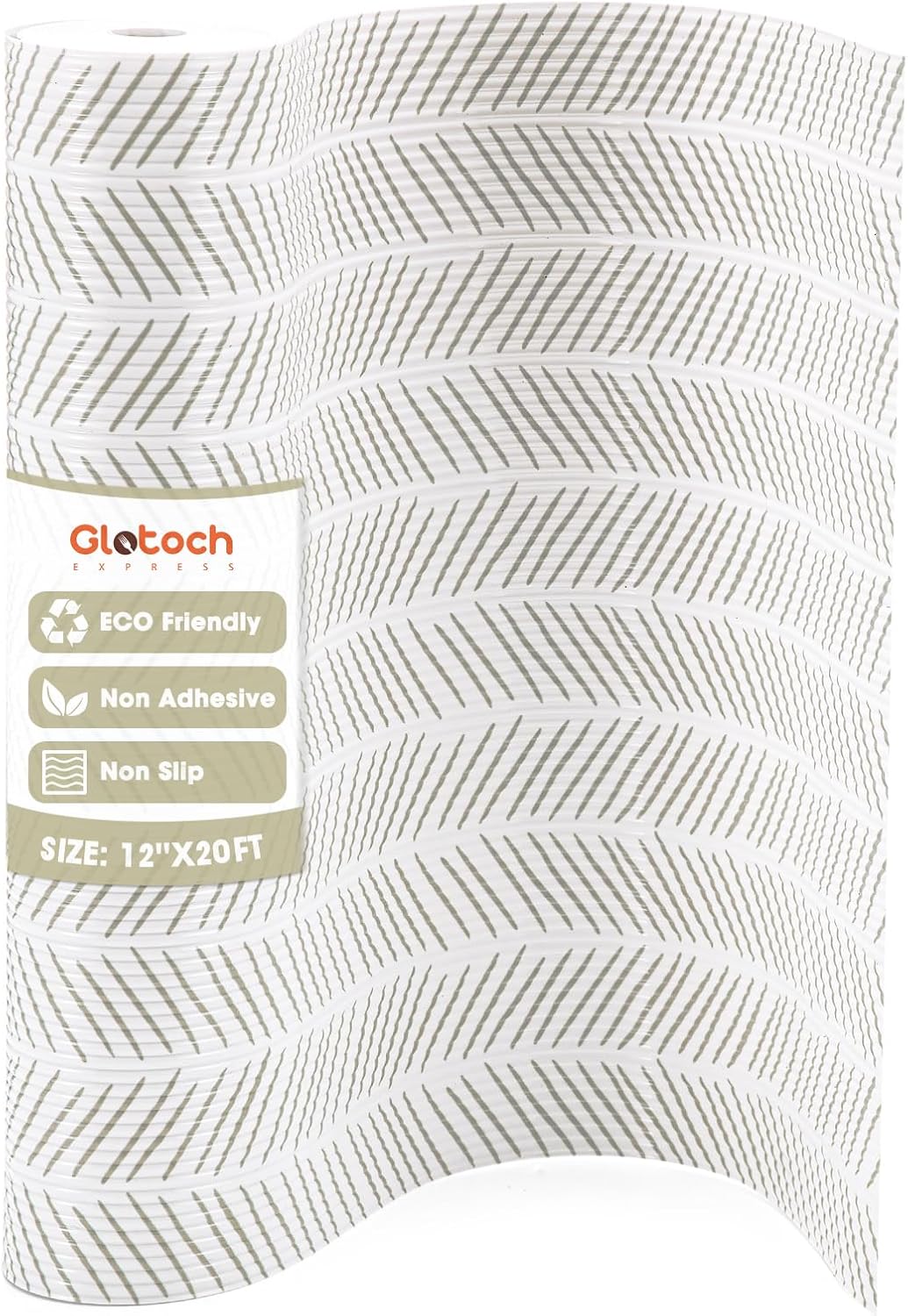 Glotoch Shelf Liners for Kitchen Cabinets, 12in x 20FT Non-Adhesive Liners for Shelves,Non Slip