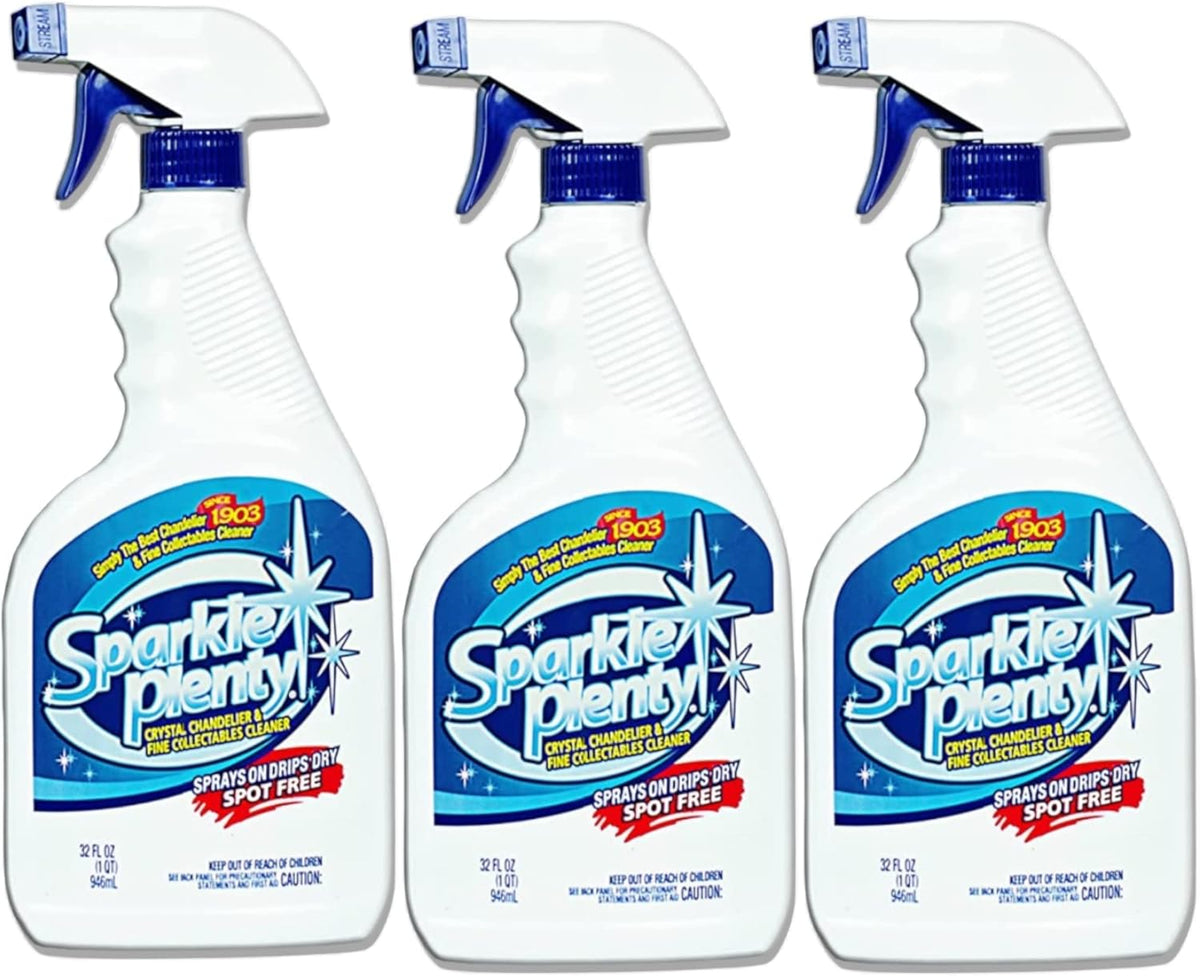 Sparkle Plenty Chandelier Cleaner Drip Dry Spray No Wipe - Dust Remover & Streak Free Glass Cleaner
