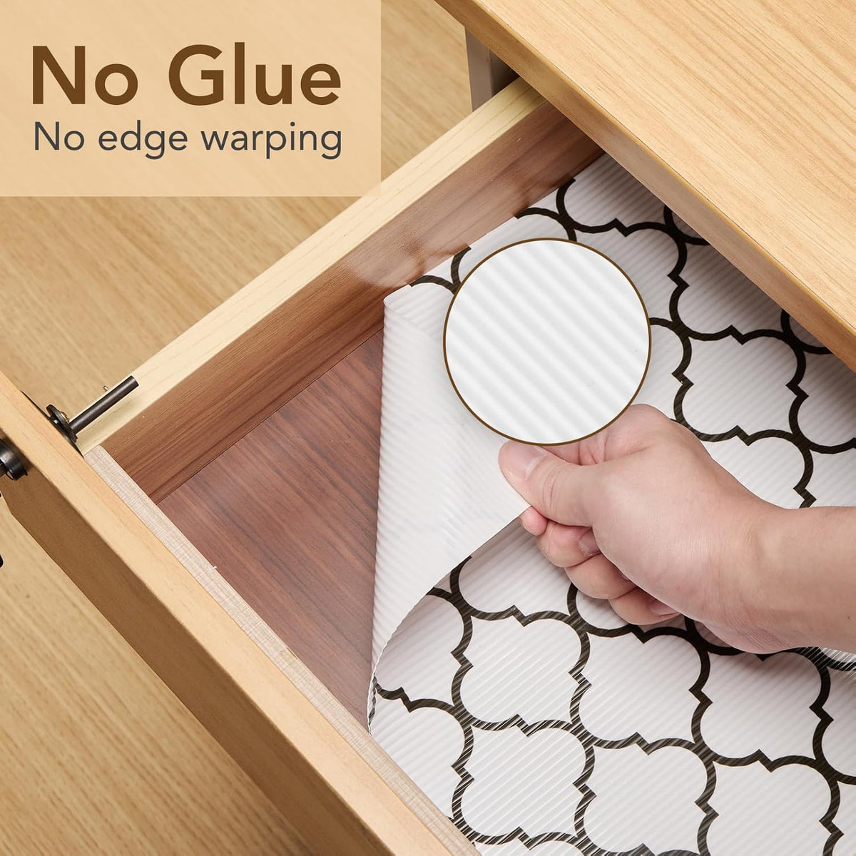Glotoch Shelf Liner for Kitchen Cabinets Non Slip,17.5" x 30FT Drawer Liner Waterproof Cabinet