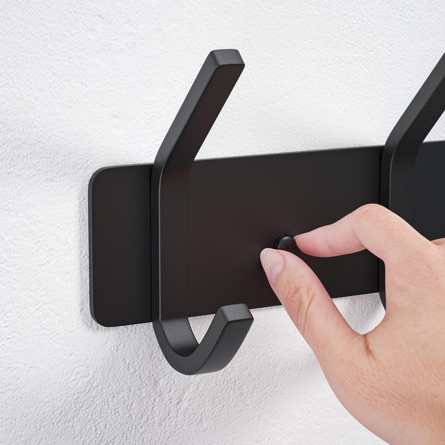 VAEHOLD Wall Hooks Coat Hooks Wall Mounted, Coat Rack with 6 Double Hooks for Hanging Towel Hat