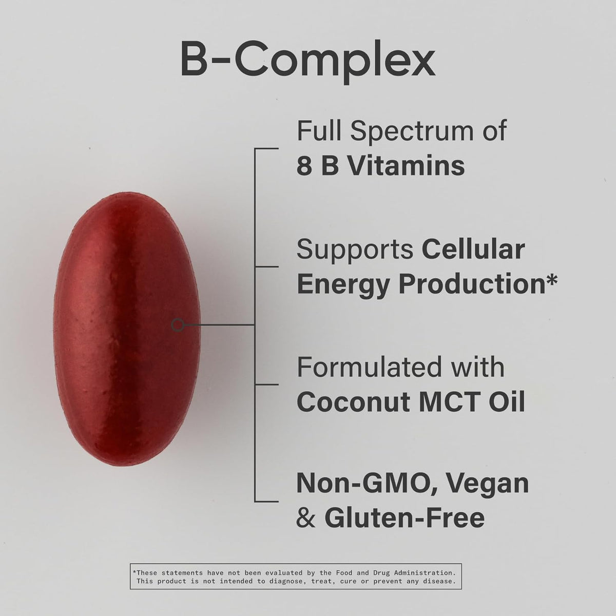 Sports Research® Vitamin B-Complex - Full Spectrum of B Vitamins with Methylated B12 & Folate
