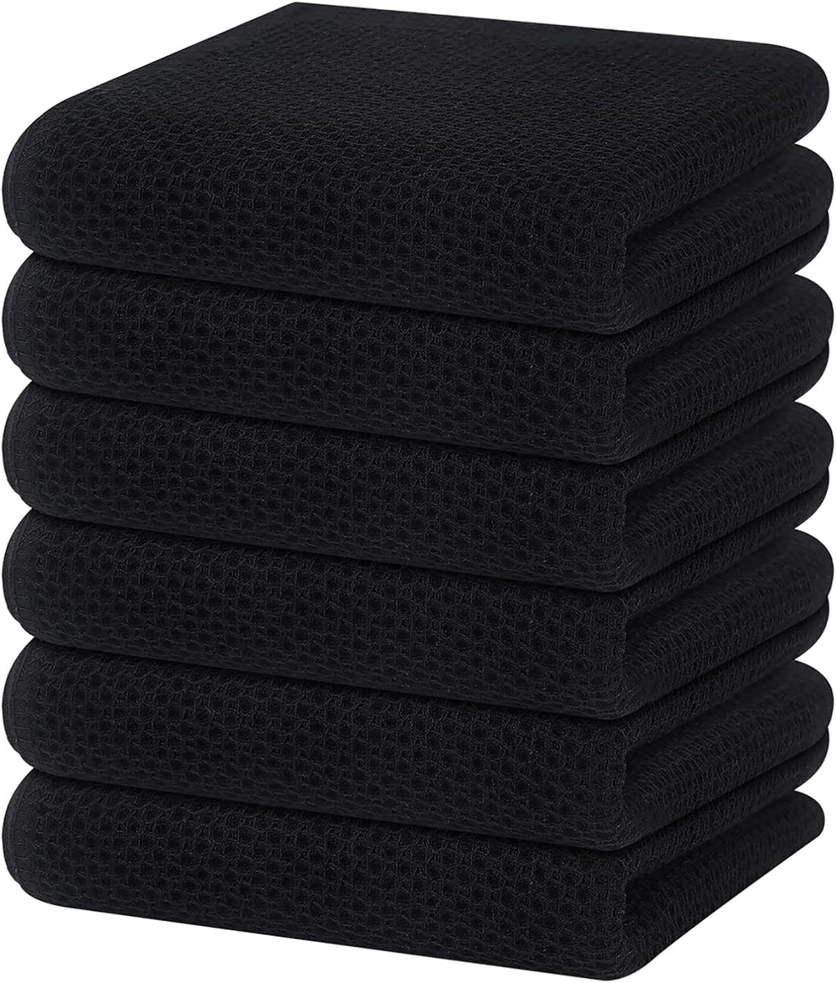 Homaxy 100% Cotton Waffle Weave Kitchen Dish Towels, Ultra Soft Absorbent Quick Drying Cleaning