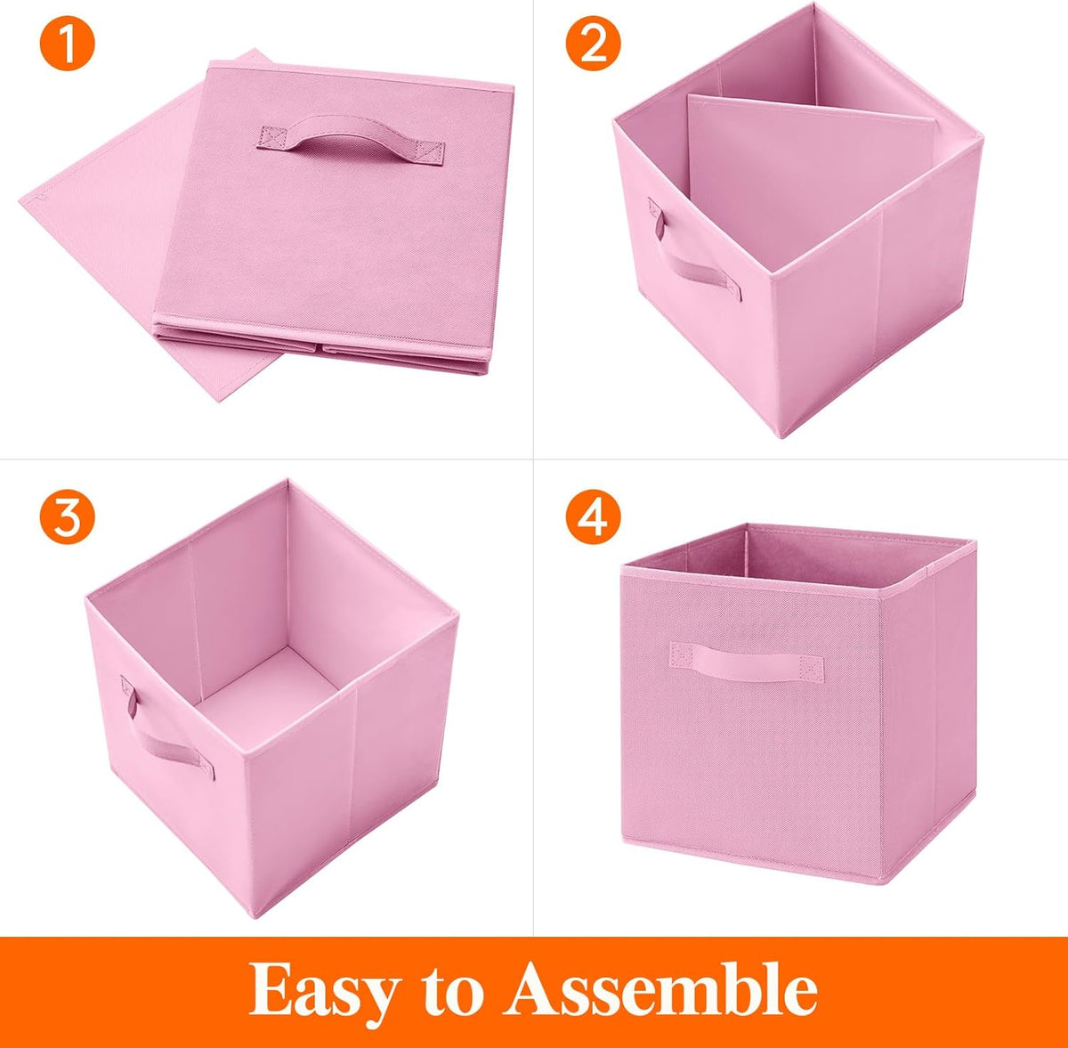 Lifewit 12 Packs Storage Cubes, 11 Inch Cube Storage Bins, Foldable Decorative Fabric Storage