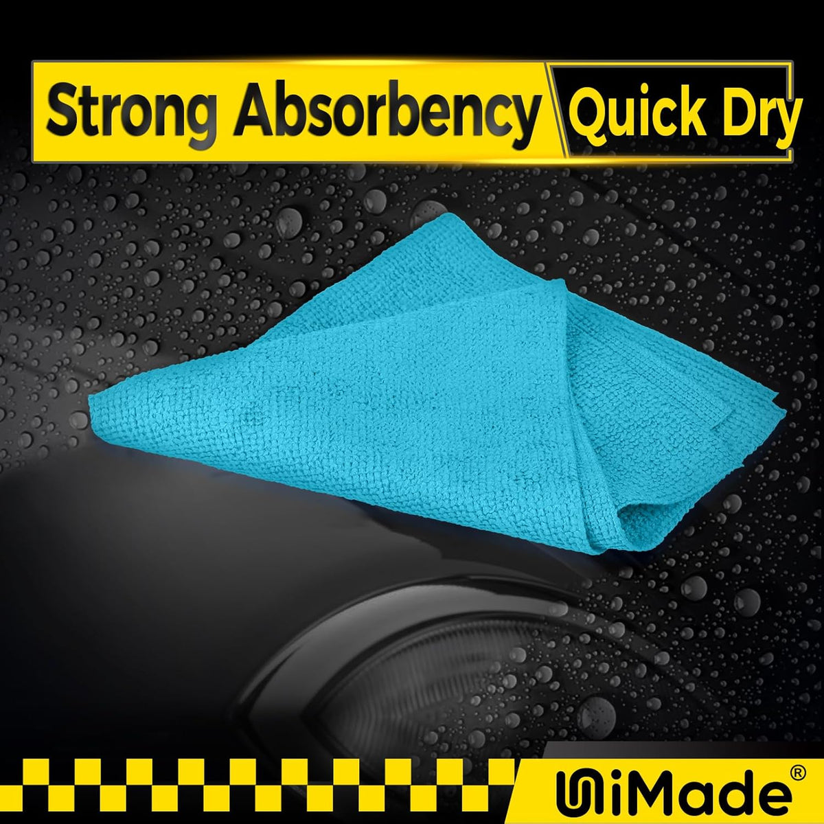 Microfiber Cleaning Cloth, 100PK Commercial Grade Work Rags Microfiber Towels for Cars Cleaning