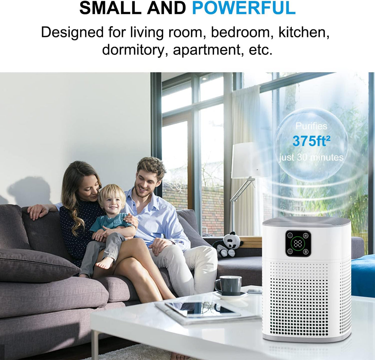 Air Purifiers for Bedroom, Honeyuan H13 HEPA Air Purifier for Home Large Room 600 sqft, Air
