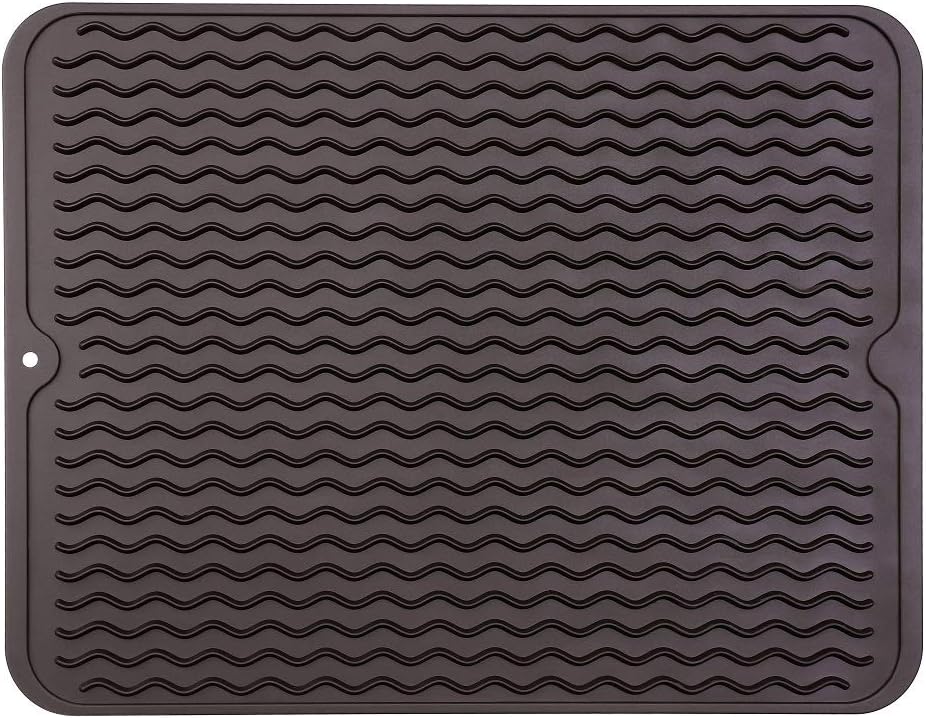Silicone Dish Drying Mat for Multiple Usage,Easy clean,Eco-friendly,Heat-resistant Silicone Mat for