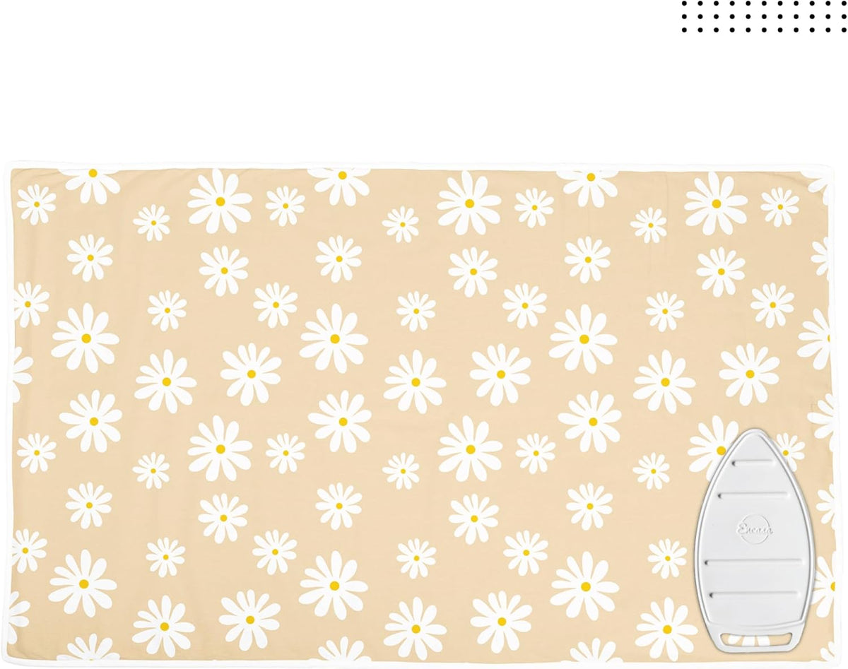 Encasa XO Ironing Mat/Pad (Large 48"x28") with 3mm Padding & Silicone Iron Rest for Steam Pressing