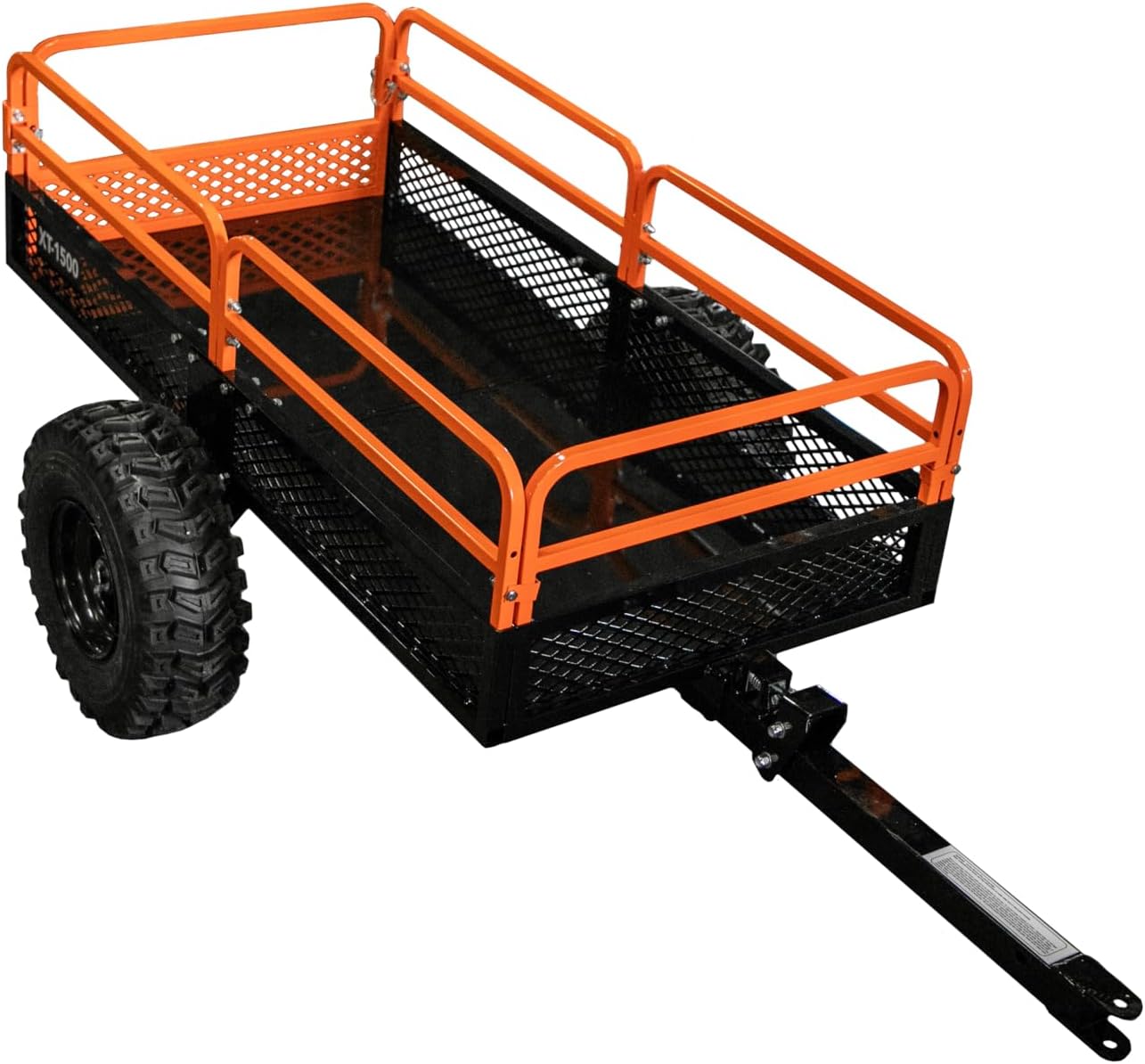 Impact IMPLEMENTS® 1500lb Utility Cart Cargo Trailer with Solid Steel Floor for Lawn/Garden