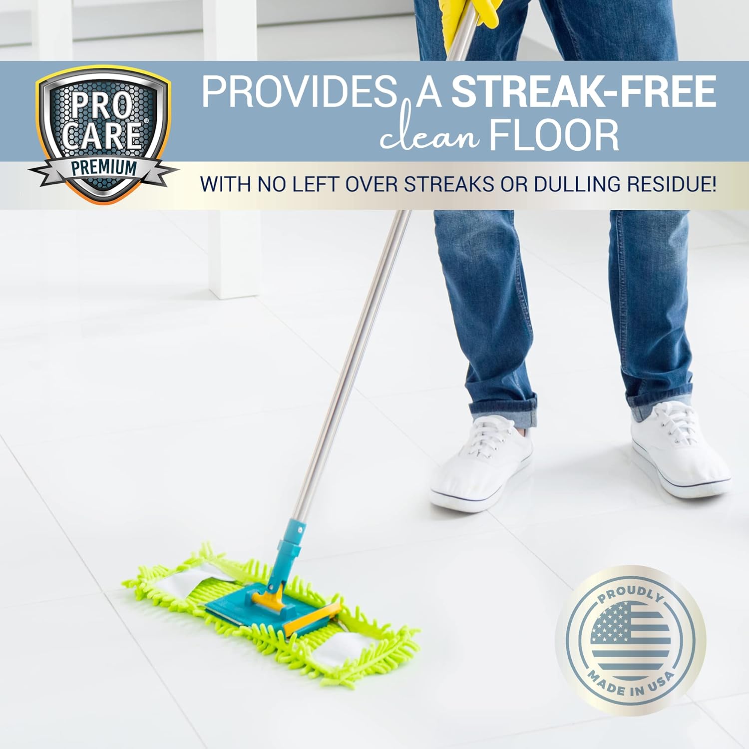 ProCare Citrus Floor Cleaner Concentrate (Made in USA) | Vinyl, Wood, Tile, Stone & Laminate Floor