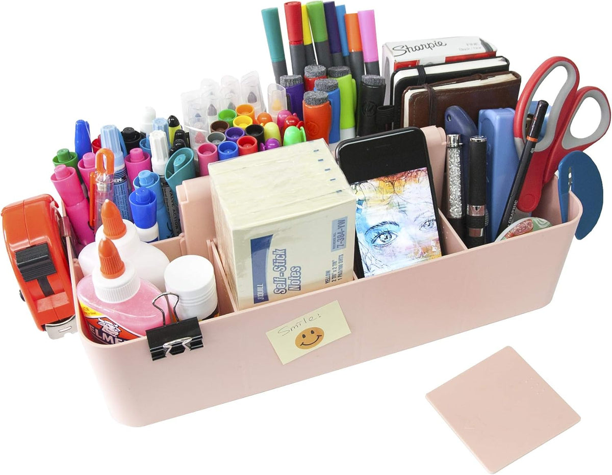 2 PACK - Portable DIY 8 Dividers Durable Plastic Organizer Tote Tool Home Office School Toy Arts