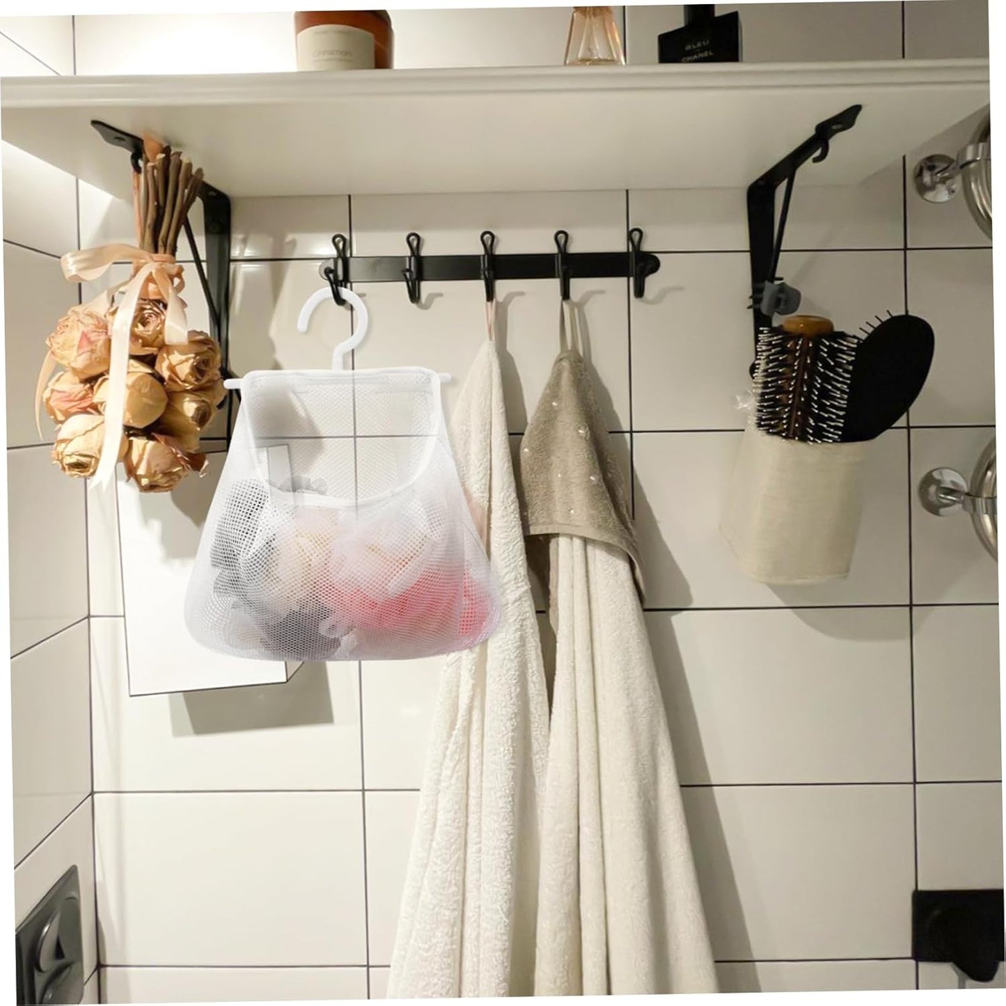 Cabilock 3pcs Mesh Hanging Bag Travel Underwear Organizer Bag Hand Inserts Organizer Undergarment