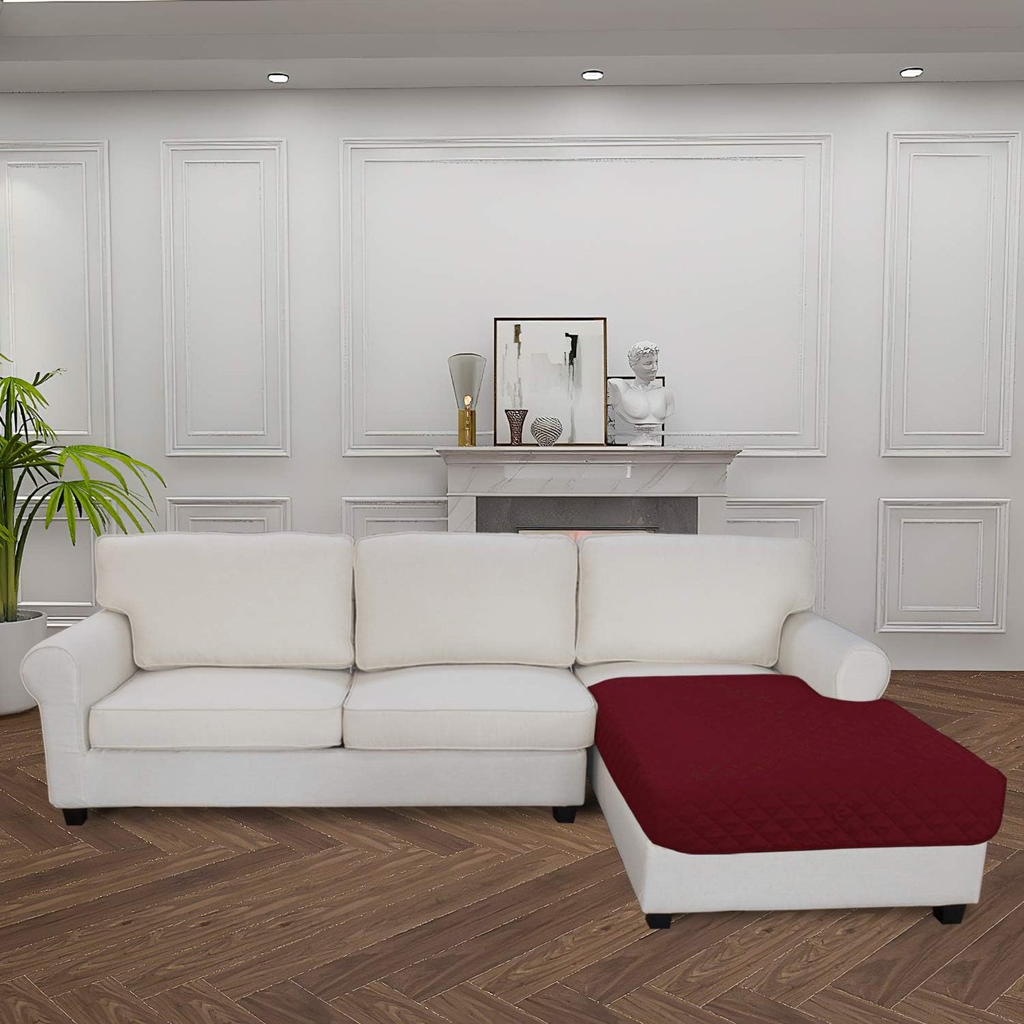 Easy-Going Sectional Couch Covers for Dogs L Shape Sofa Cover Reversible Sofa Slipcover Chaise