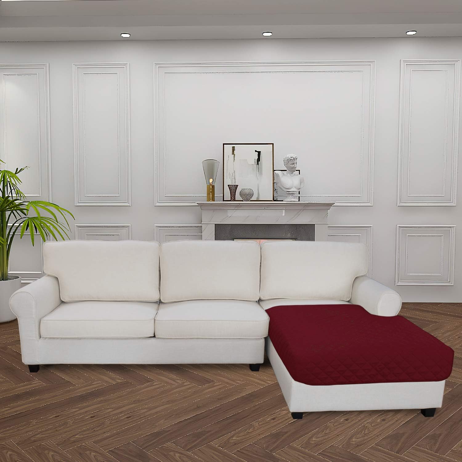 Easy-Going Sectional Couch Covers for Dogs L Shape Sofa Cover Reversible Sofa Slipcover Chaise