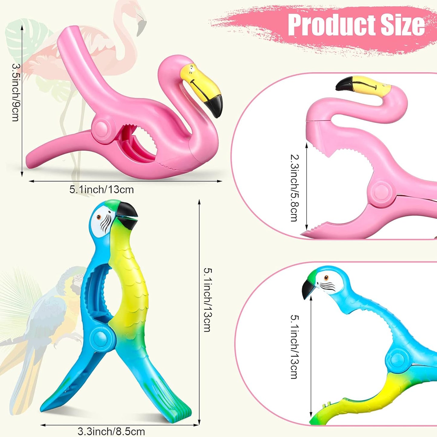 4 Pieces Beach Towel Clip Jumbo Size Chair Clips Towel Holder Clothes Pegs Christmas Stocking Clamp