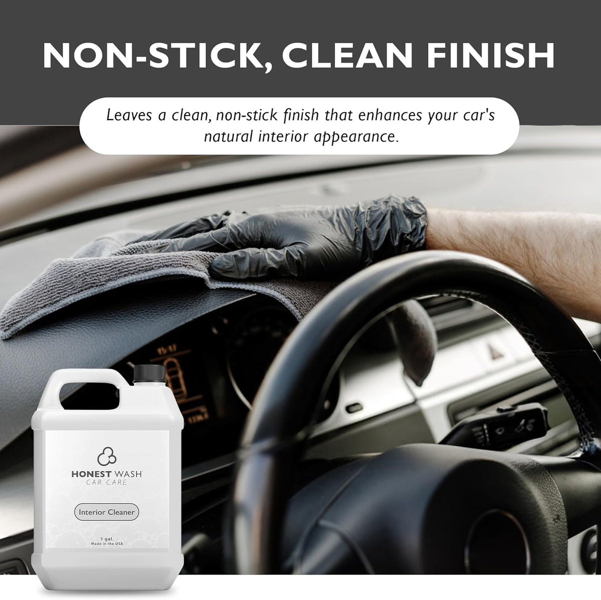 Interior Cleaner Cleans and Shines Rubber, Plastic, and Vinyl | All-Purpose Interior Cleaner for