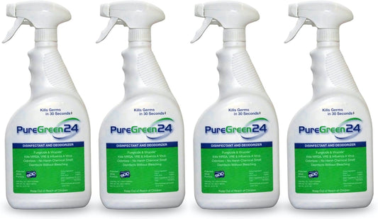 PureGreen24 Safe & Effective Disinfectant. Kills Deadly Germs including RSV Norovirus MRSA Staph